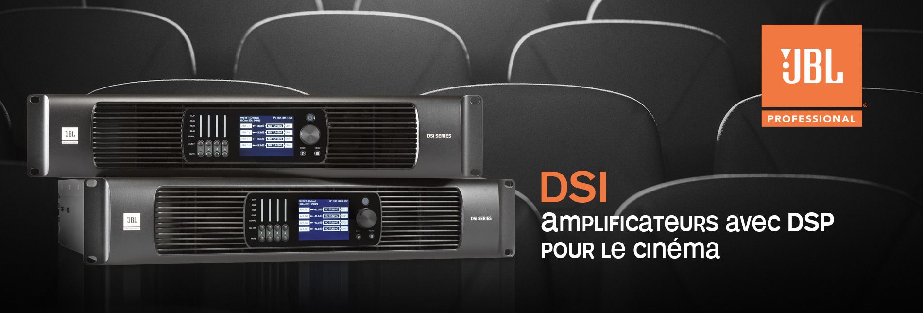 Amplificateurs avec DSP pour le cinéma